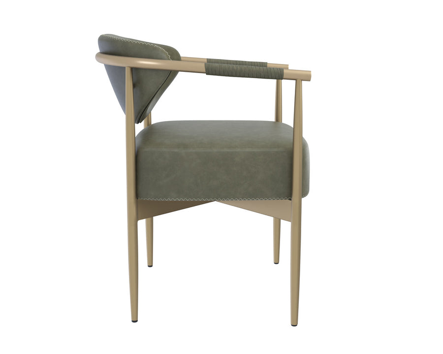 Heloise Dining Armchair-Ivanhoe Pine