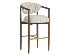Sigrid Barstool - Antique Brown-Gifford Script