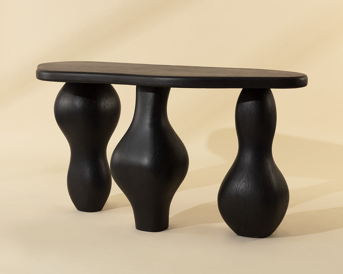 Ines Console Table-Black
