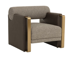 Edgar Lounge Chair-Gellar Earth / Eglinton Espresso