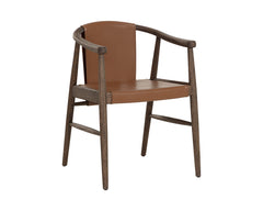 Aran Dining Armchair-Hazelnut