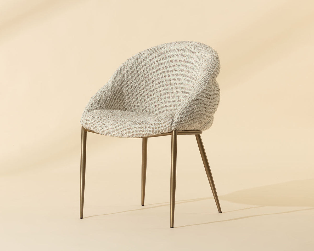Caprielle Dining Armchair-Noah Ecru