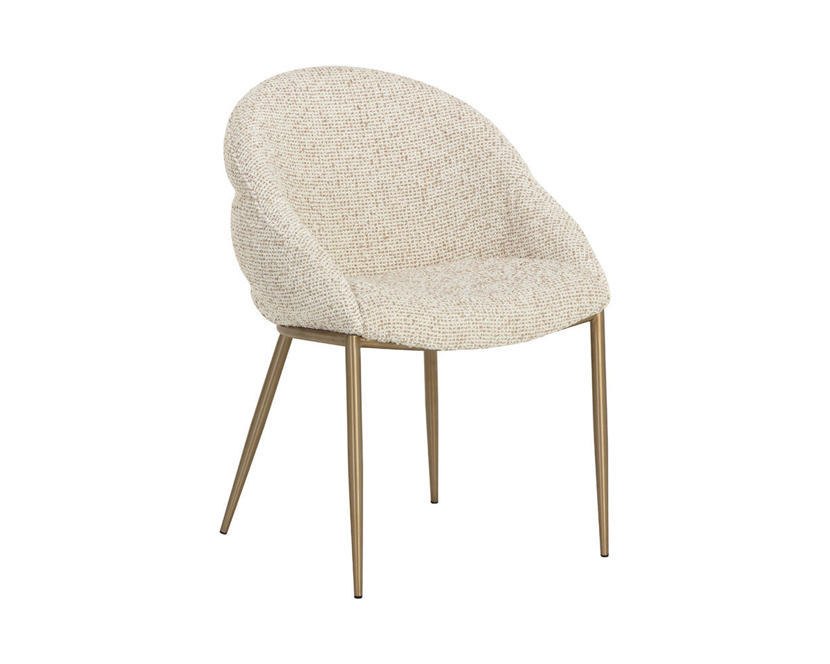 Caprielle Dining Armchair-Noah Ecru