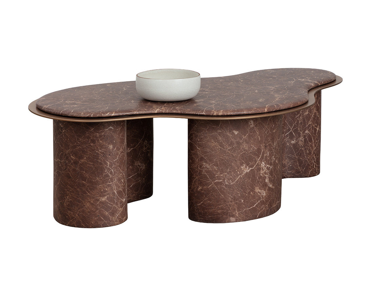 Isola Coffee Table - Marble Look