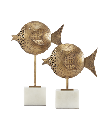 Cici Brass Fish Set of 2
