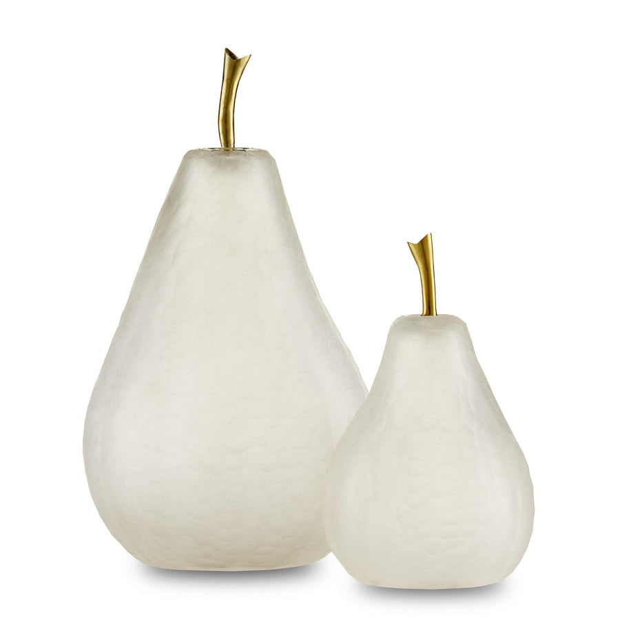 Glass Pear Set of 2 - Maison Vogue