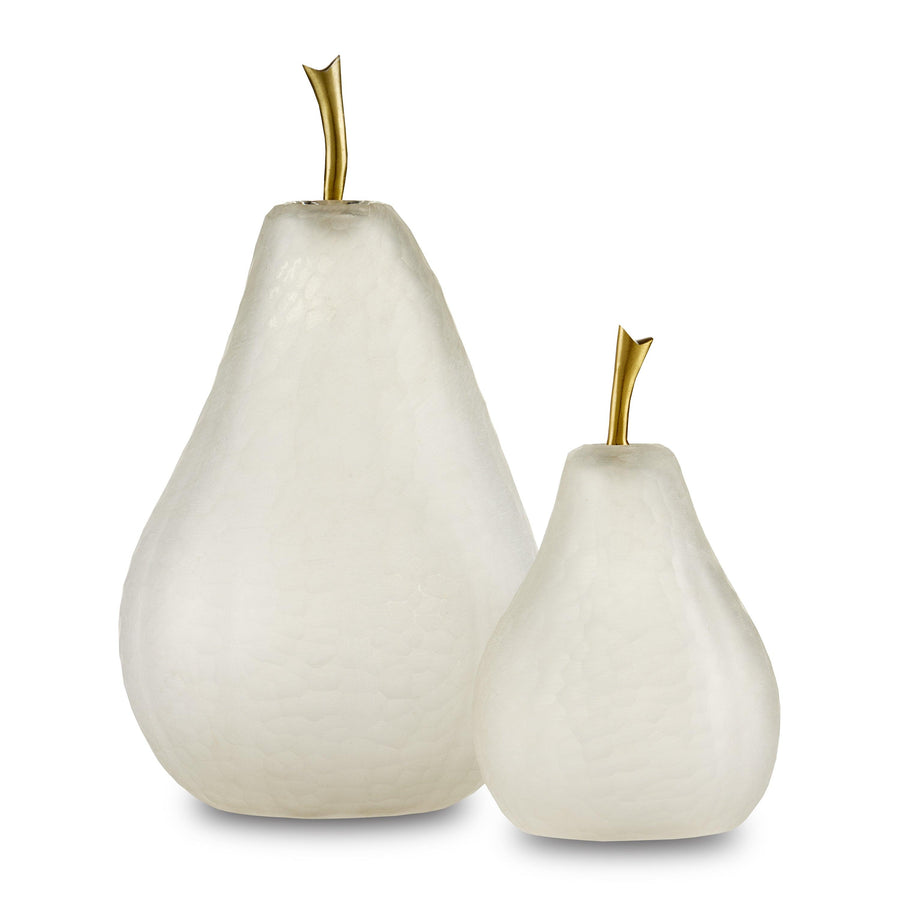 Glass Pear Set of 2 - Maison Vogue