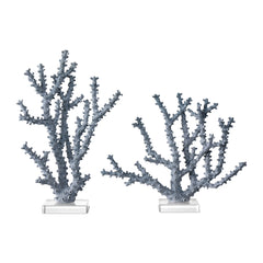 Blue Coral Set of 2