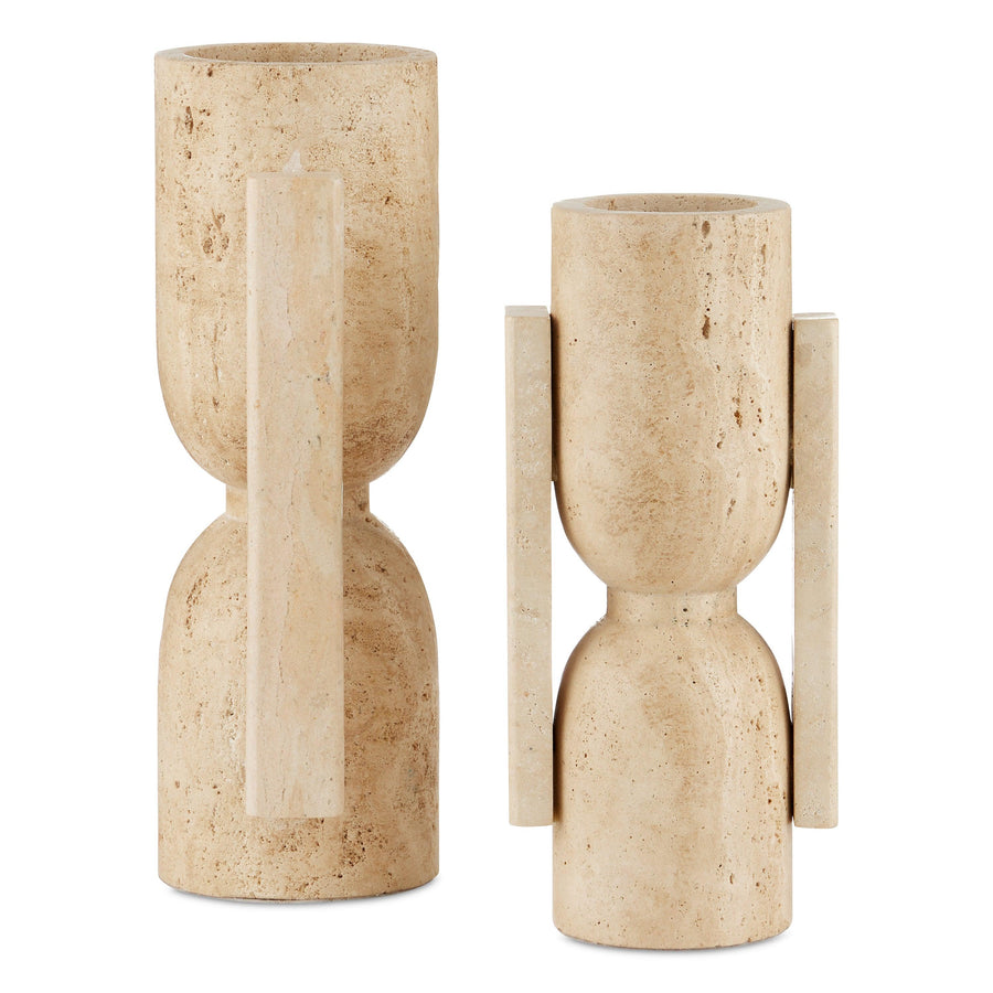 Stone Vase, Face to Face Set of 2 - Maison Vogue