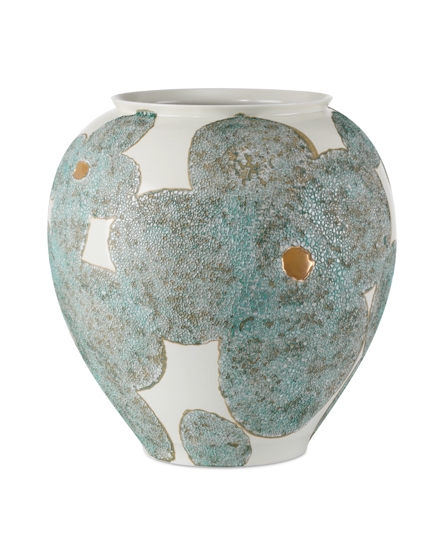 Bloom Blue & Ivory Vase