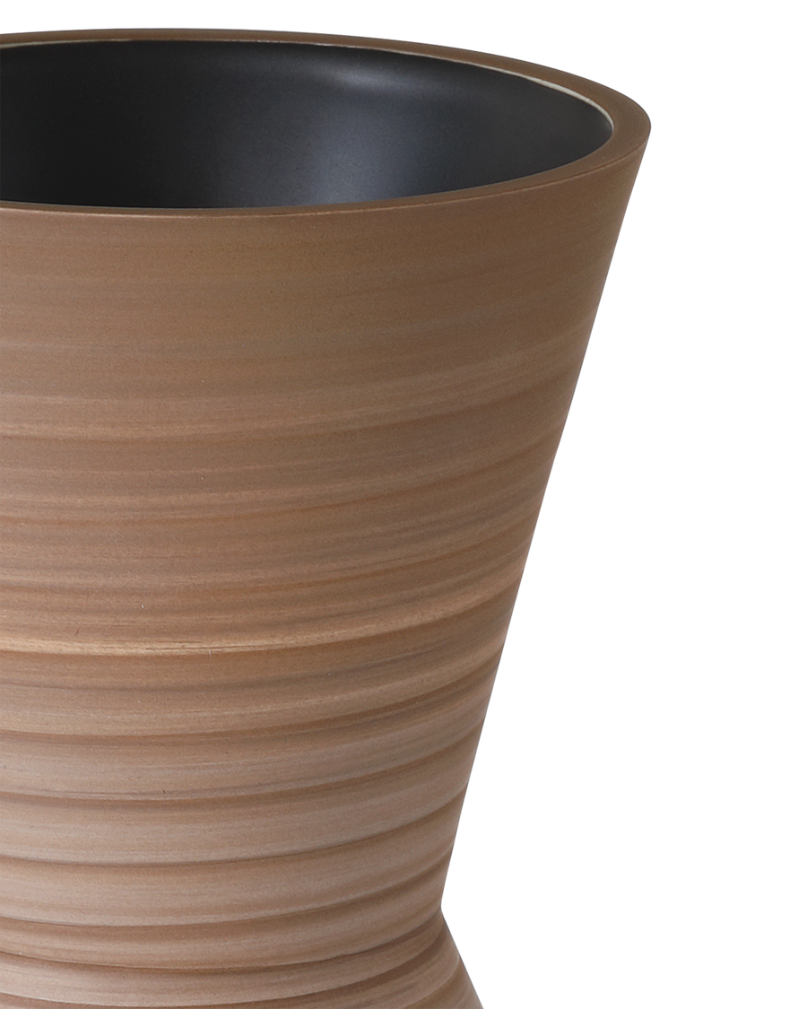 Happy 80's Brown & Pale Blue Vase Set of 2