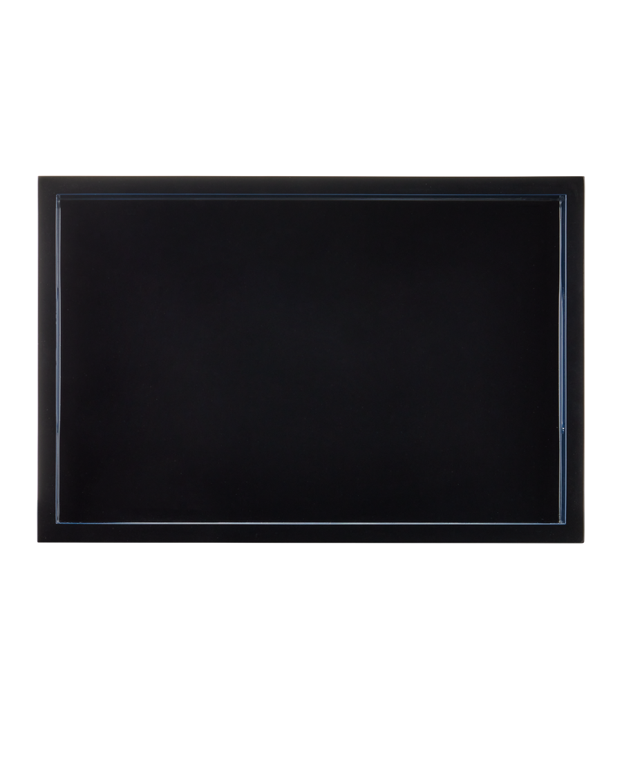 Navy Lacquer Tray Set of 2