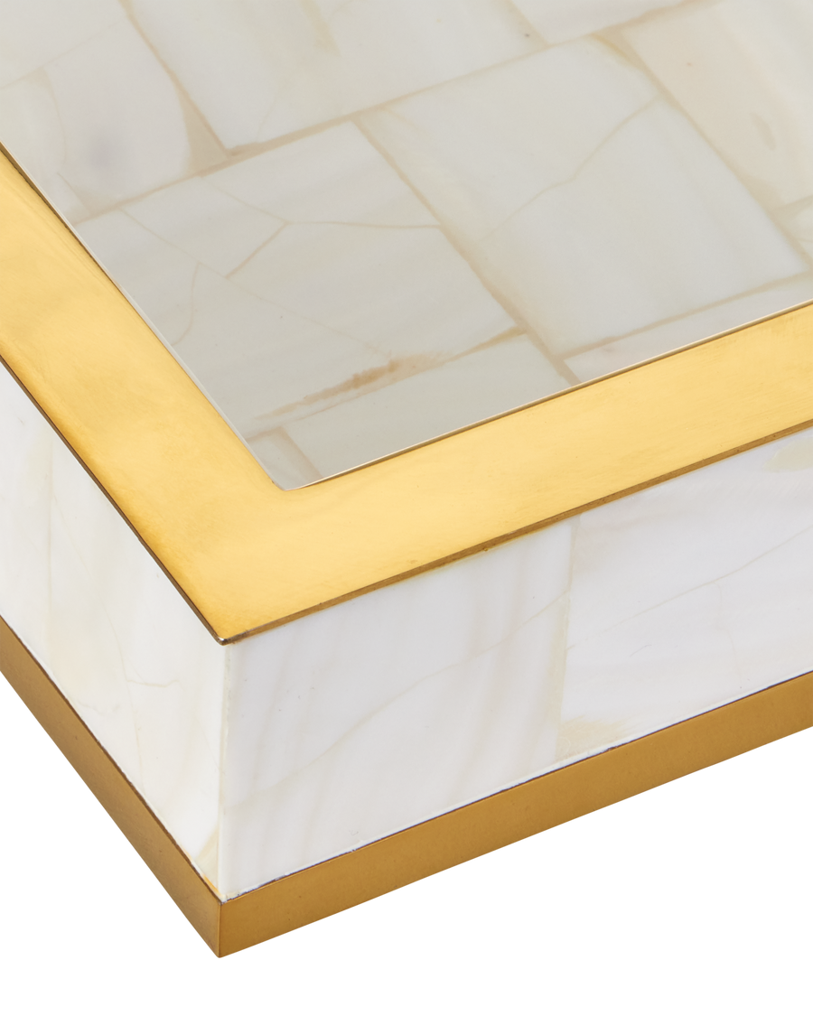 Casey Mother of Pearl Tray Set of 2