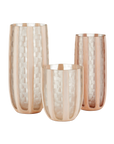 Merletto Glass Vase Set of 3