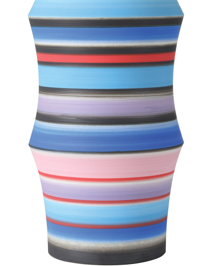 Happy 80's Large Bright Blue & Red Vase