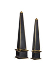 Daphne Black Obelisk Set of 2