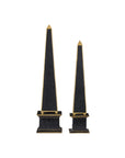 Daphne Black Obelisk Set of 2