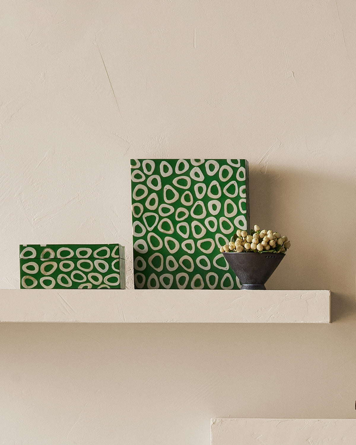 Ovoid Green Box Set of 2