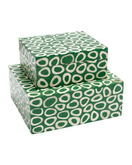 Ovoid Green Box Set of 2