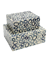 Ovoid Blue Box Set of 2