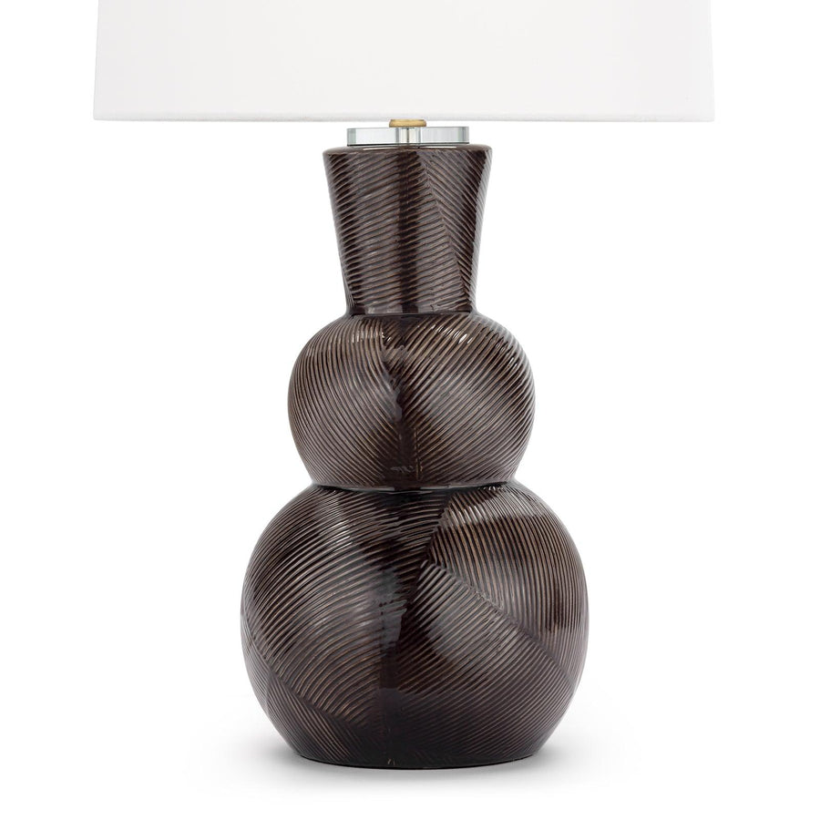Hugo Ceramic Table Lamp (Black) - Maison Vogue