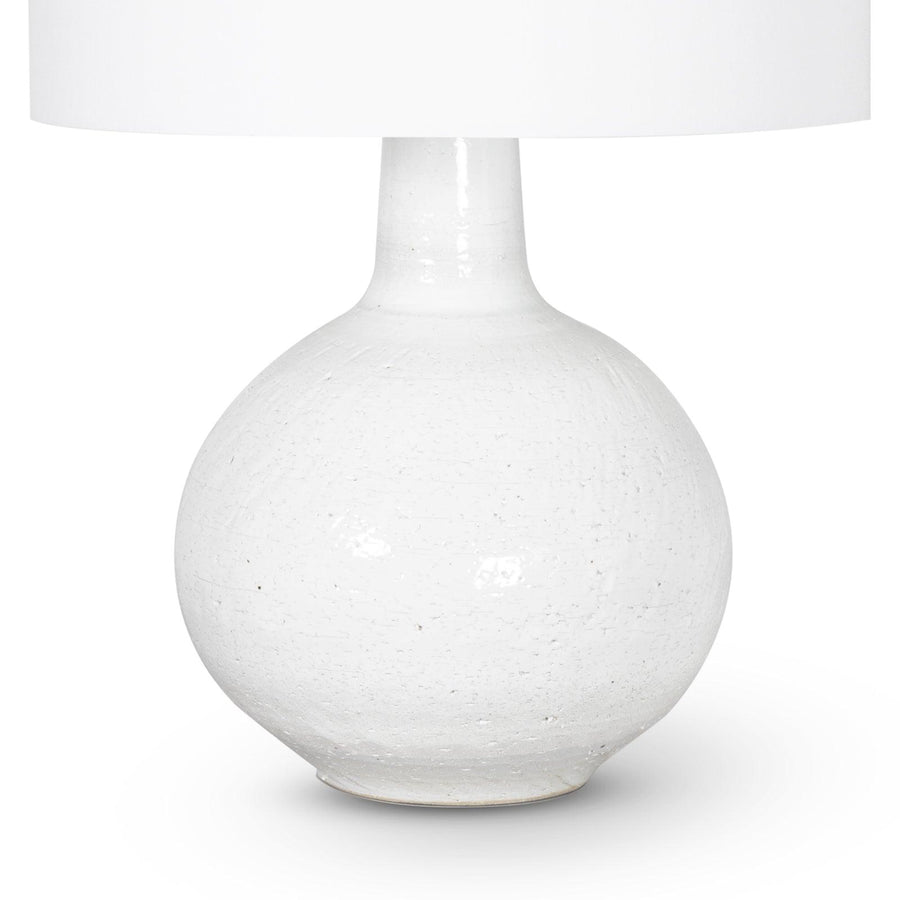 Clemente Ceramic Table Lamp (Earthenware White) - Maison Vogue