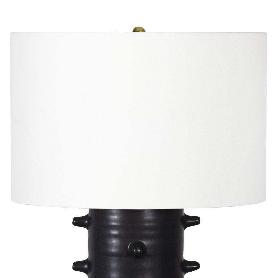 Spruce Ceramic Table Lamp (Black) - Maison Vogue