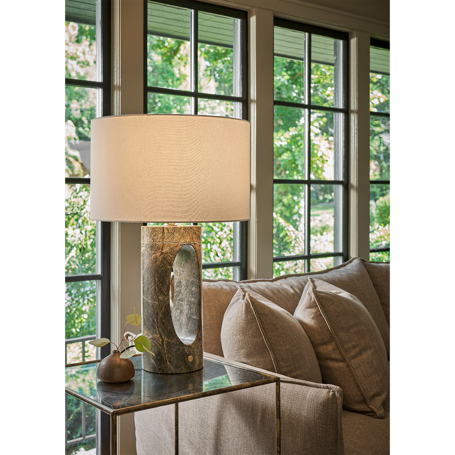 Portia Marble Table Lamp (Green)