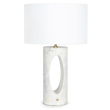Portia Marble Table Lamp (White)