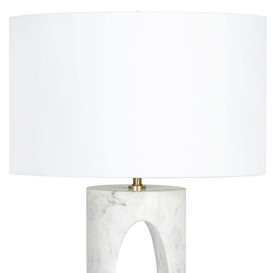 Portia Marble Table Lamp (White) - Maison Vogue