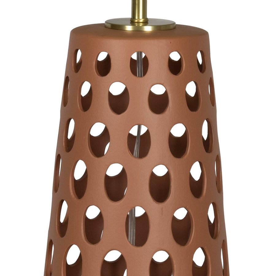 Kelvin Ceramic Table Lamp (Terra Cotta) - Maison Vogue