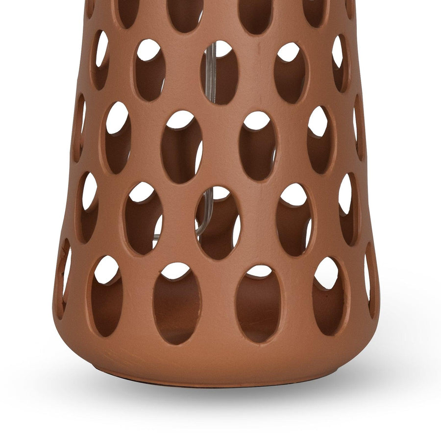 Kelvin Ceramic Table Lamp (Terra Cotta) - Maison Vogue
