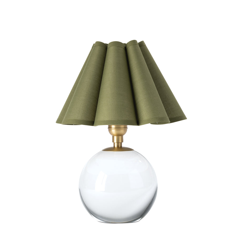 Giorgio Crystal Mini Lamp-Green Shade