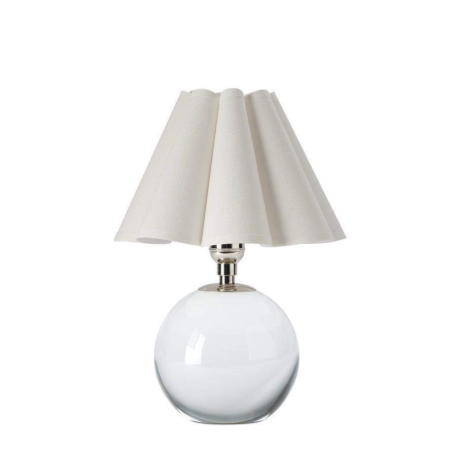 Giorgio Crystal Mini Lamp-White Shade