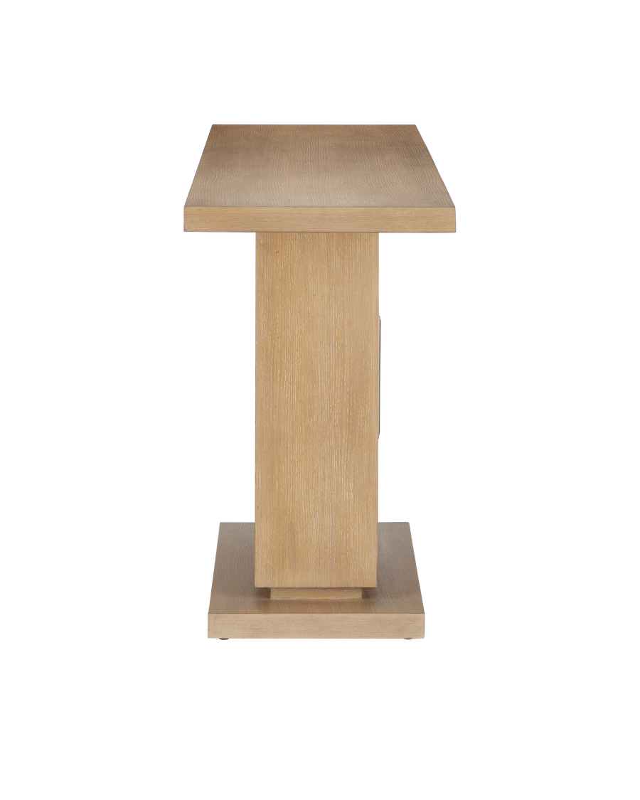 Morombe Washed Oak Console Table