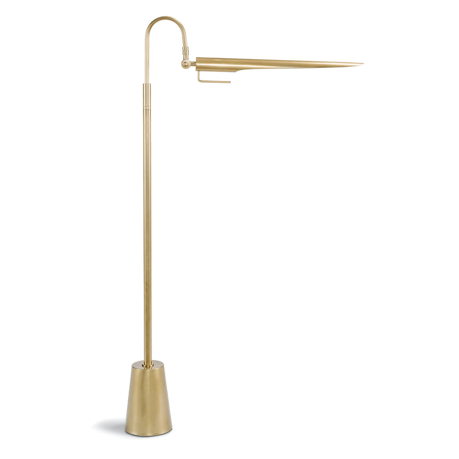 Raven Floor Lamp (Natural Brass)