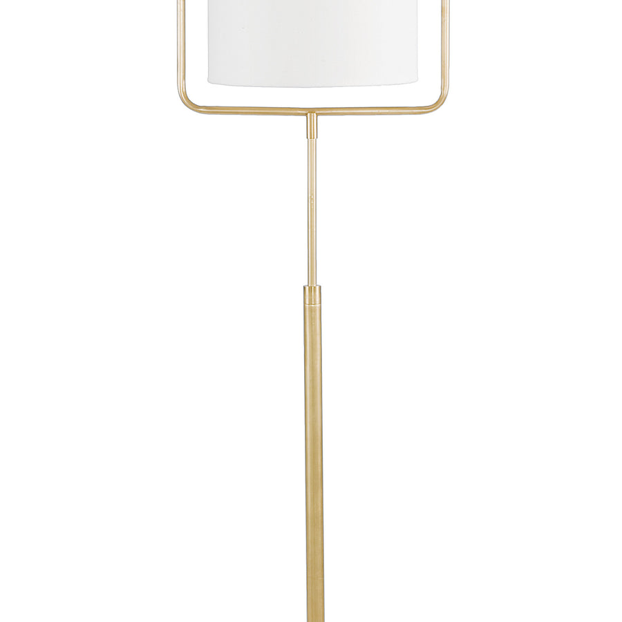 Geo Rectangle Floor Lamp (Natural Brass)