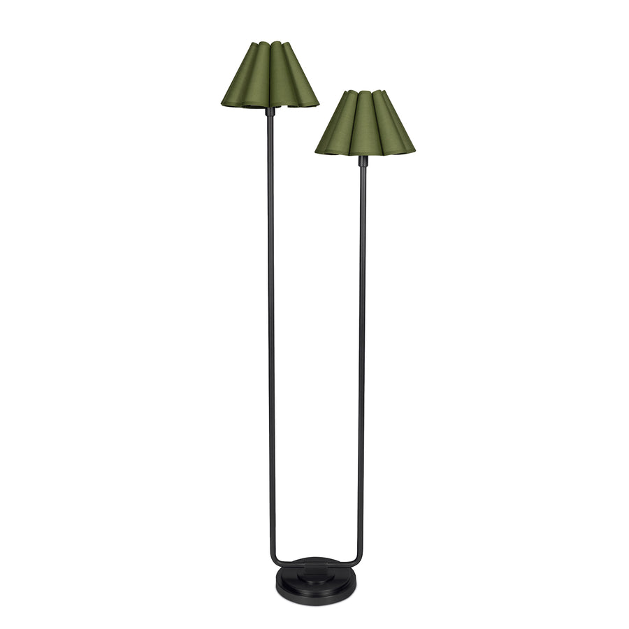 Polly Floor Lamp-Green Shade