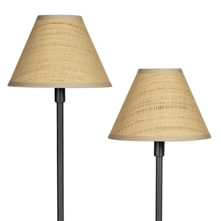 Polly Floor Lamp-Rattan Shade