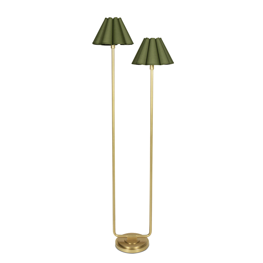 Polly Floor Lamp-Green Shade