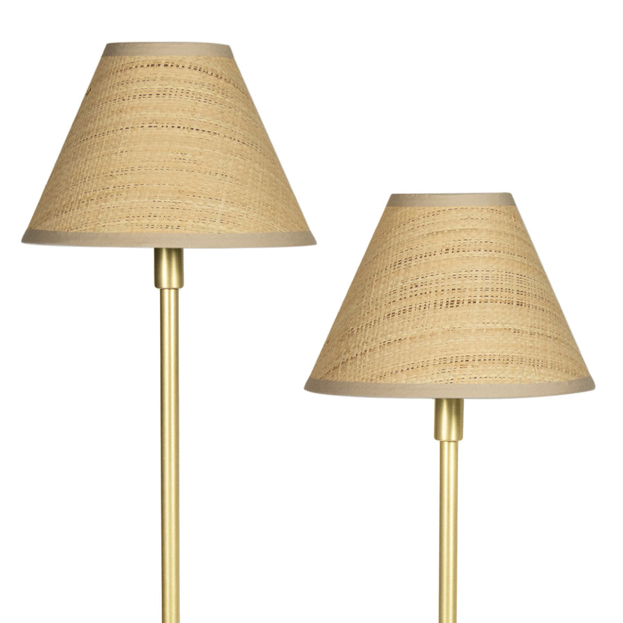 Polly Floor Lamp-Rattan Shade