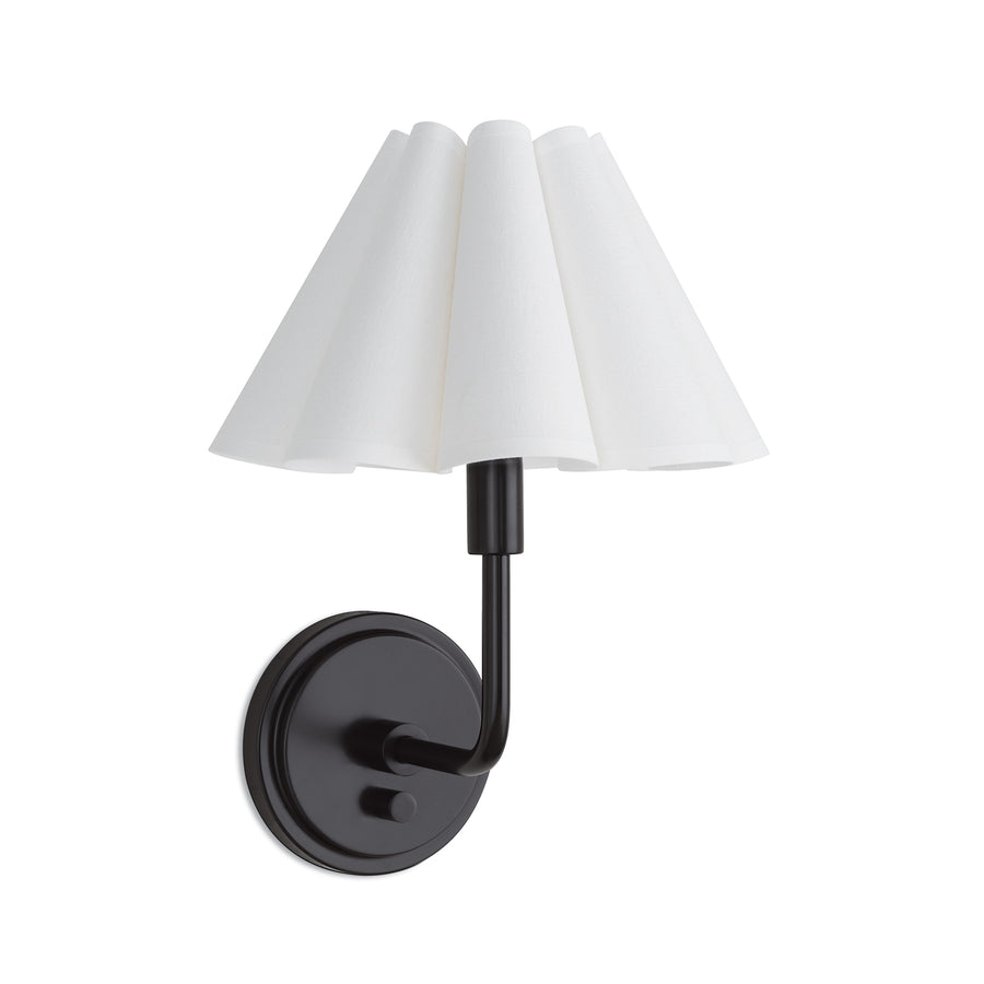 Polly Sconce Single-White Shade