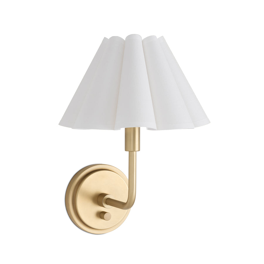 Polly Sconce Single-White Shade