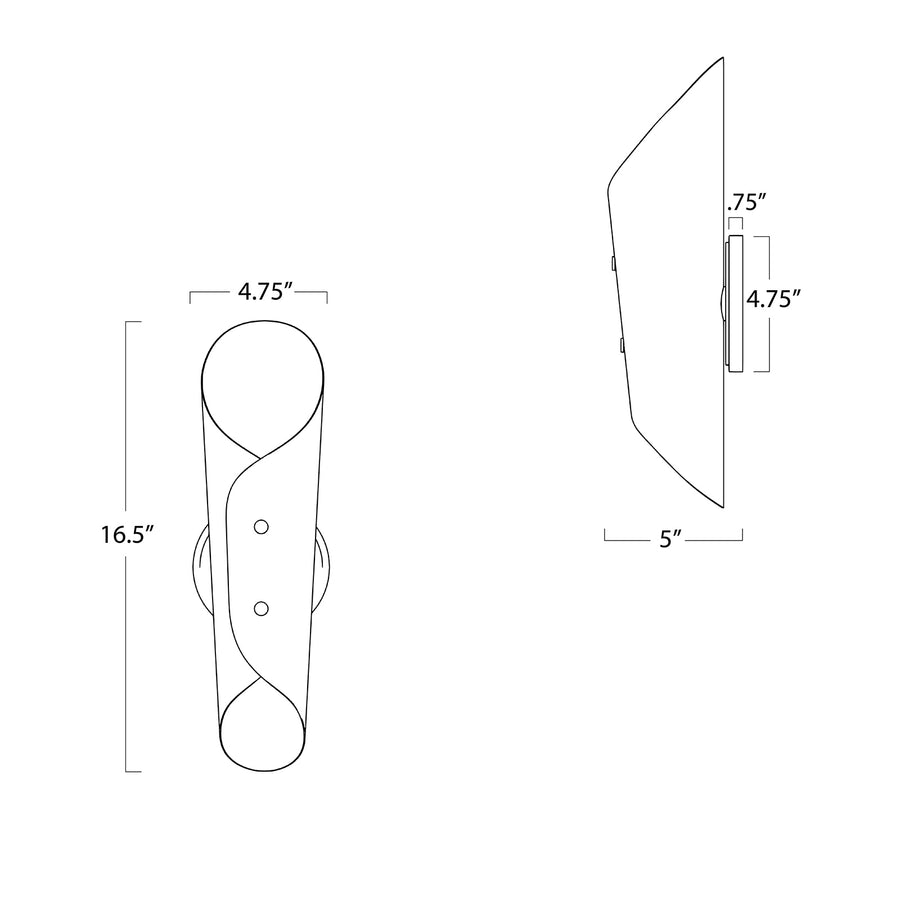 Vest Sconce-White