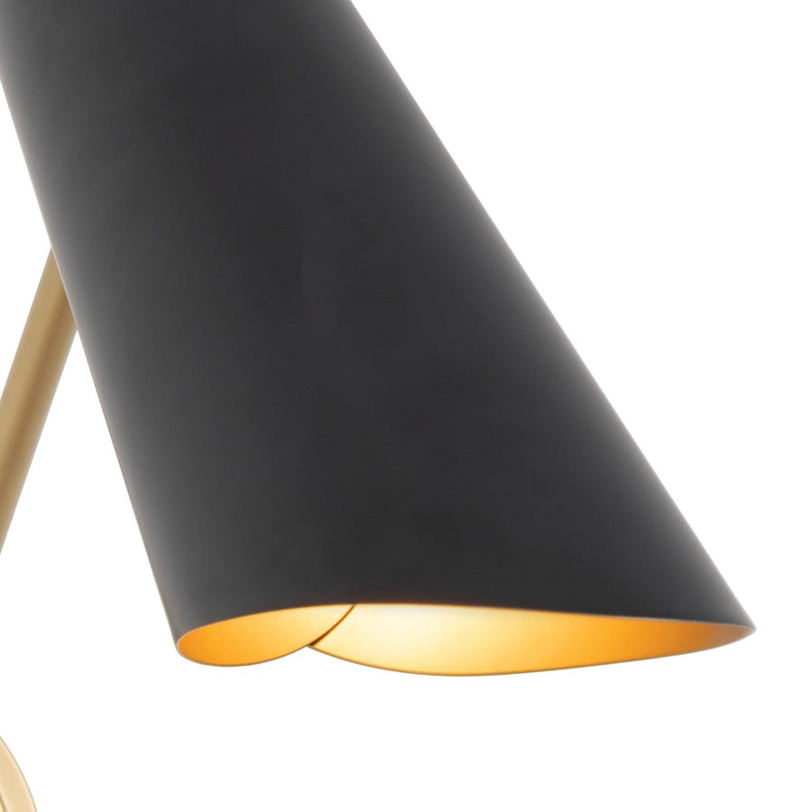 Vest Single Arm Sconce-Black