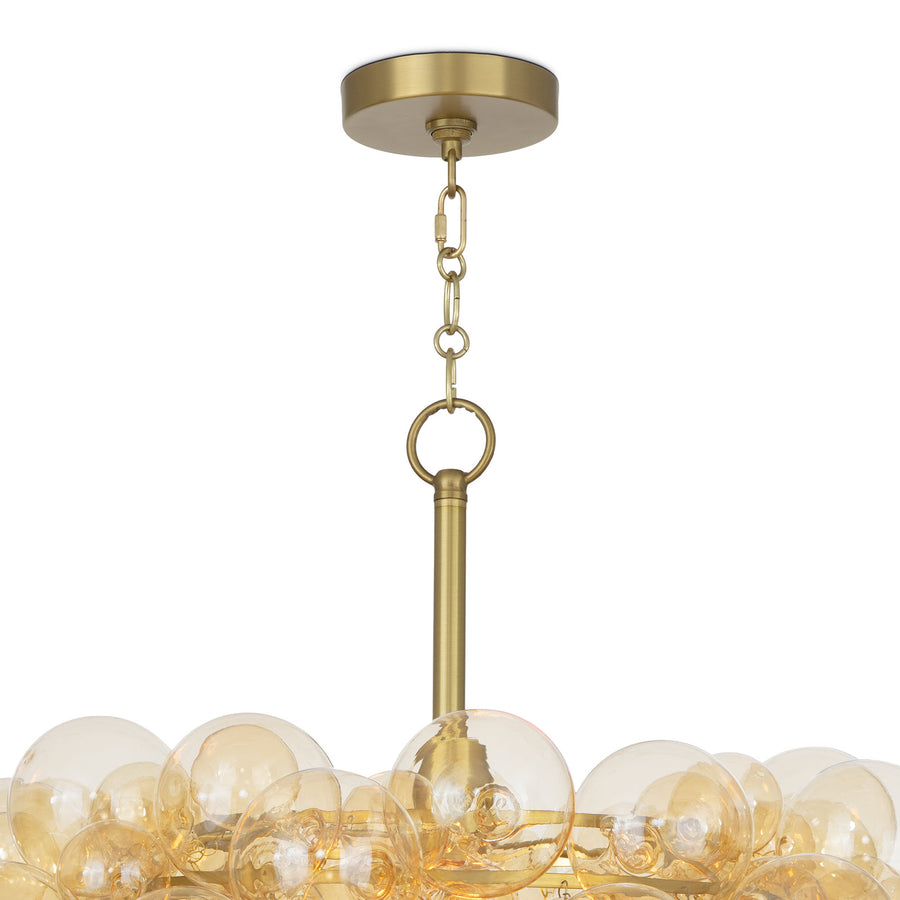 Bubbles Chandelier Amber