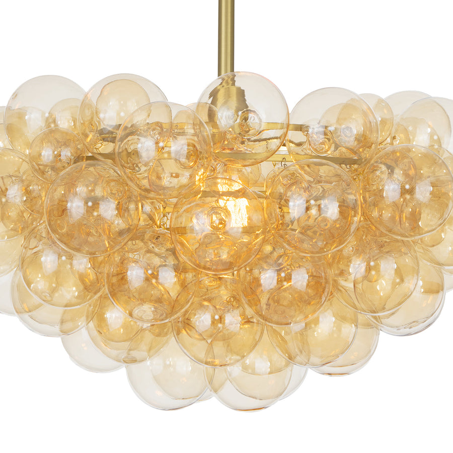 Bubbles Chandelier Amber