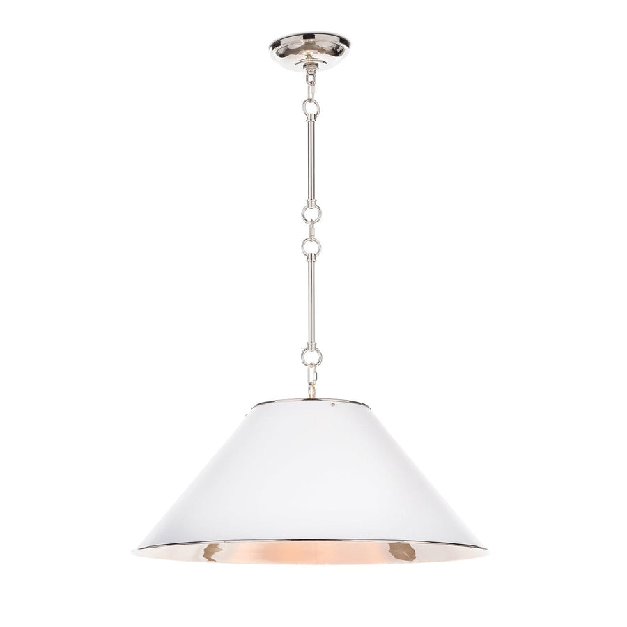 Reese Pendant (White and Polished Nickel) - Maison Vogue