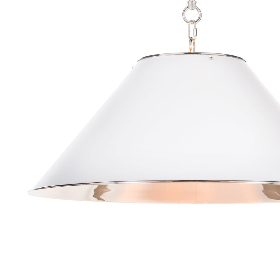 Reese Pendant (White and Polished Nickel) - Maison Vogue