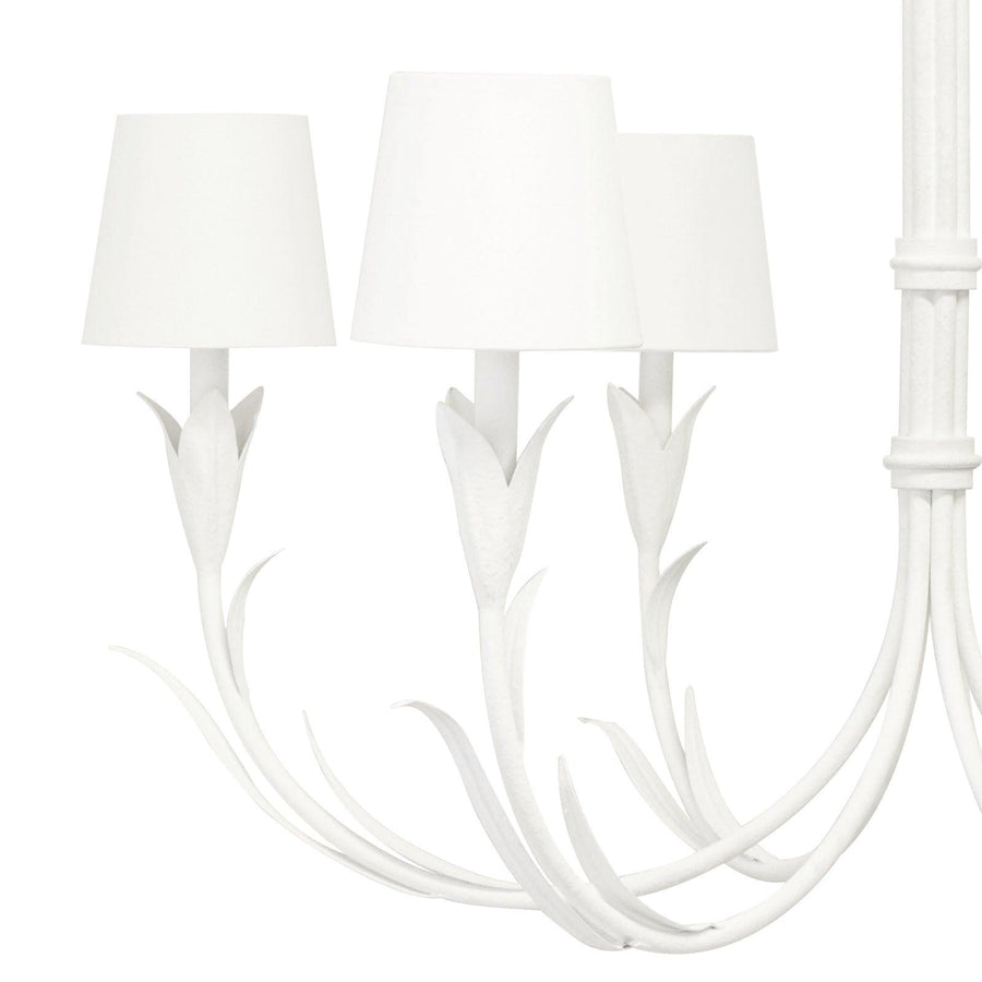River Reed Chandelier (White) - Maison Vogue